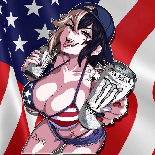 White Monster Commie Crusher
