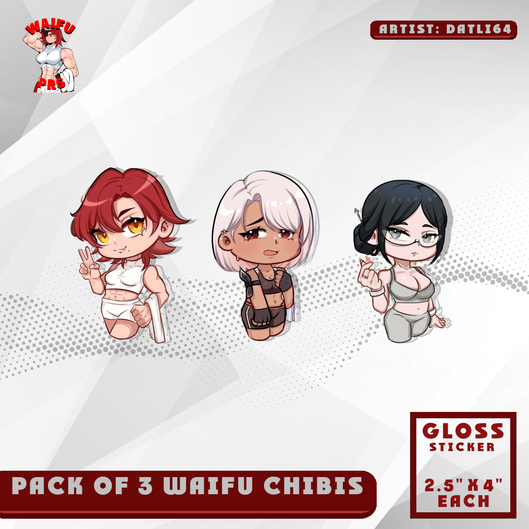 PACK OF 3 WAIFU CHIBIS